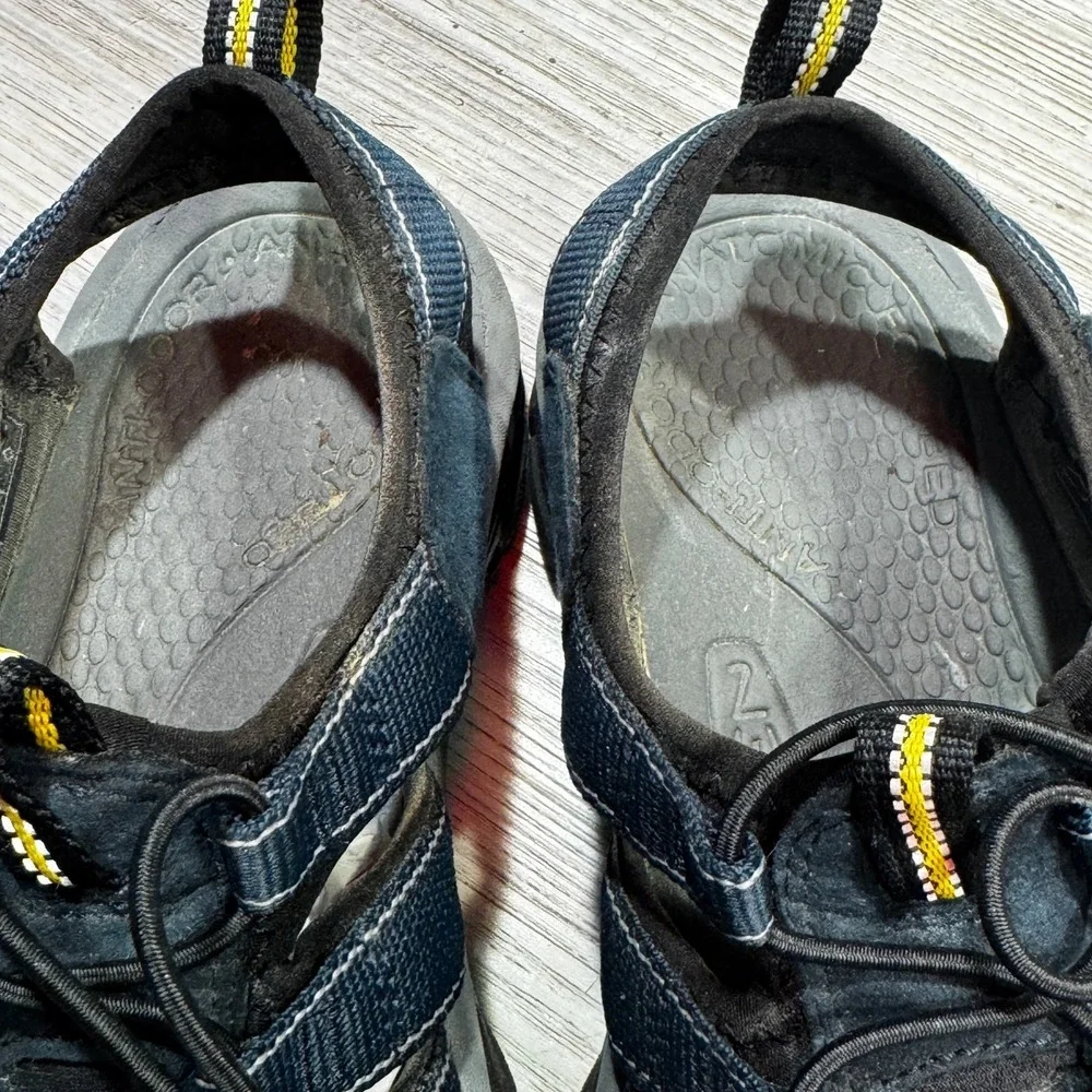 KEEN Mens Newport H2 Navy/Medium Grey Sport Sandals Size 8